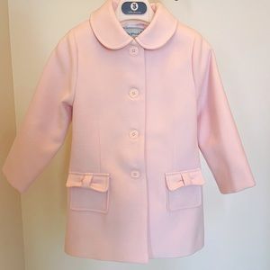 Pink girls peacoat (pea coat) by Tutto Piccolo size 3 or 36 months